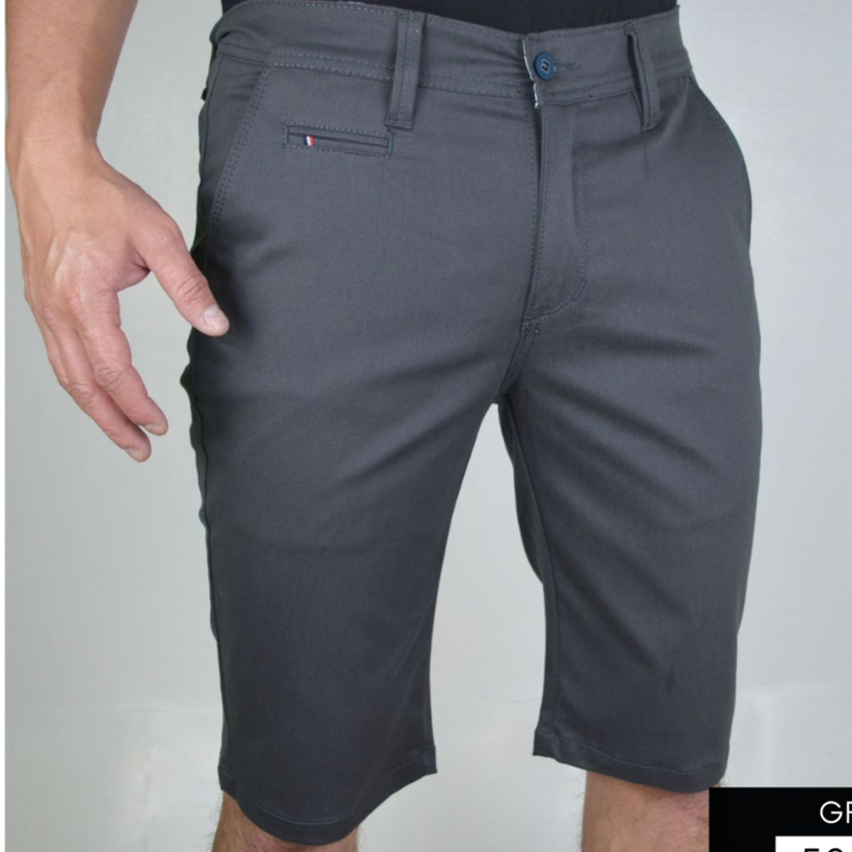 ABC - Bermuda Para Caballero Dril Licrado Con Bolsillos colores