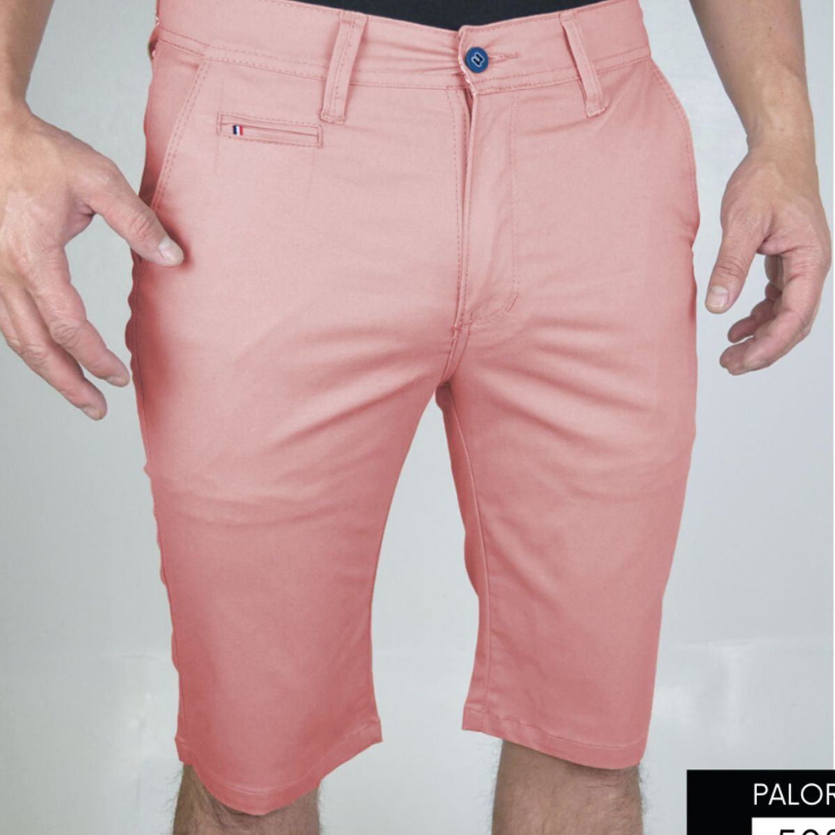 ABC - Bermuda Para Caballero Dril Licrado Con Bolsillos colores