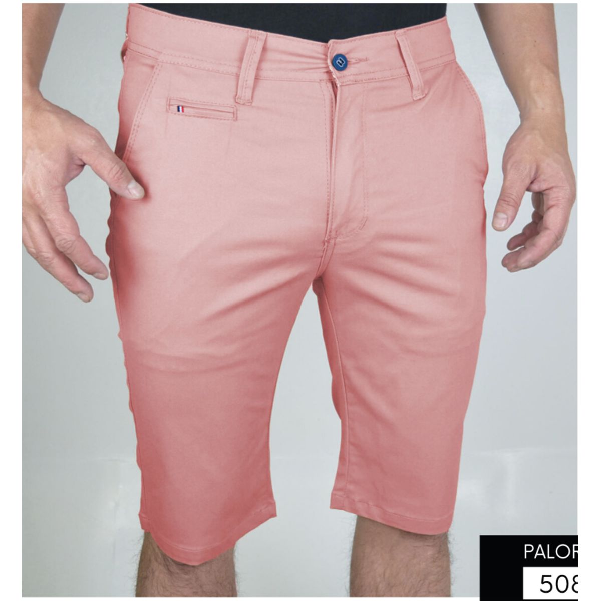 ABC - Bermuda Para Caballero Dril Licrado Con Bolsillos colores