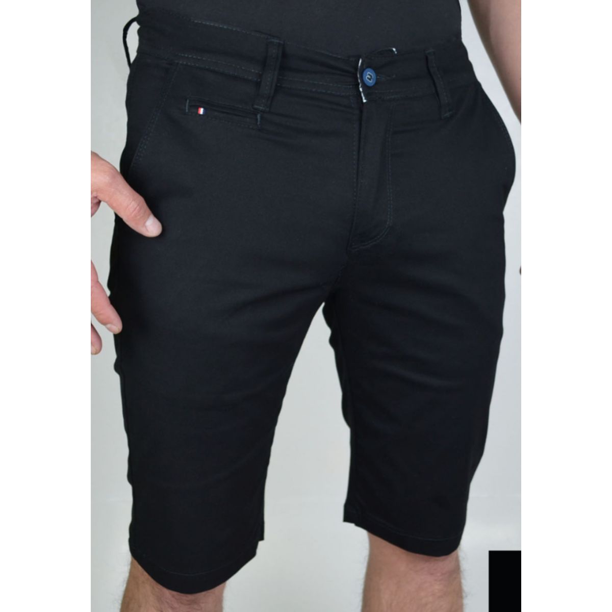 ABC - Bermuda Para Caballero Dril Licrado Con Bolsillos colores