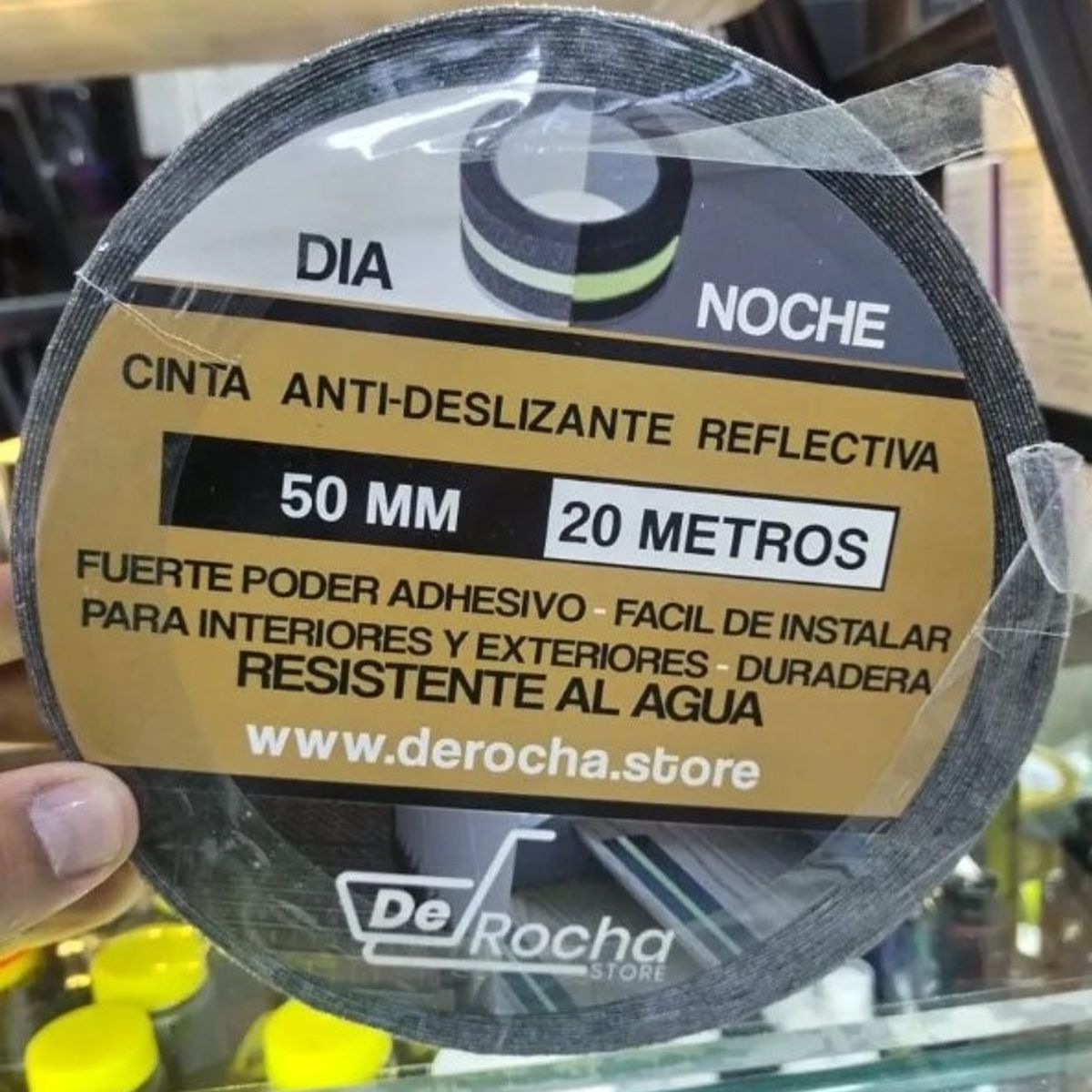 GENERICO - Cinta Reflectiva Antideslizante Luminosa Seguridad Emergencia 20MT