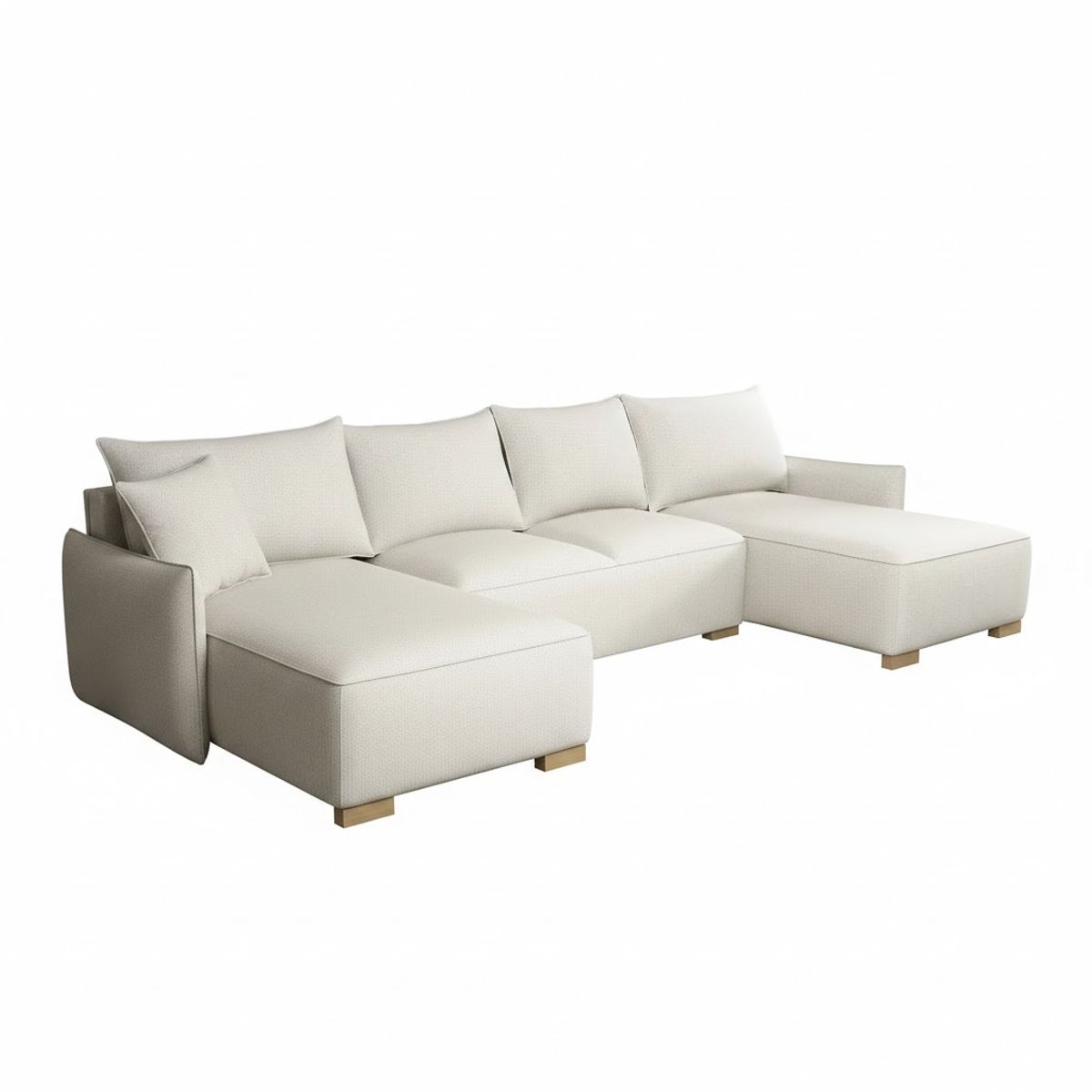 GENERICO - Muebles Moderno o Sofá Jardín en forma de U Sala con esquinero Blanco