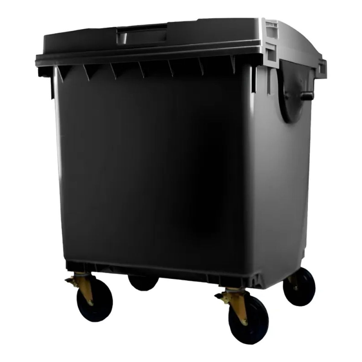 GENERICO - Contenedor de basura CDR con Ruedas 1100 Litros Negro
