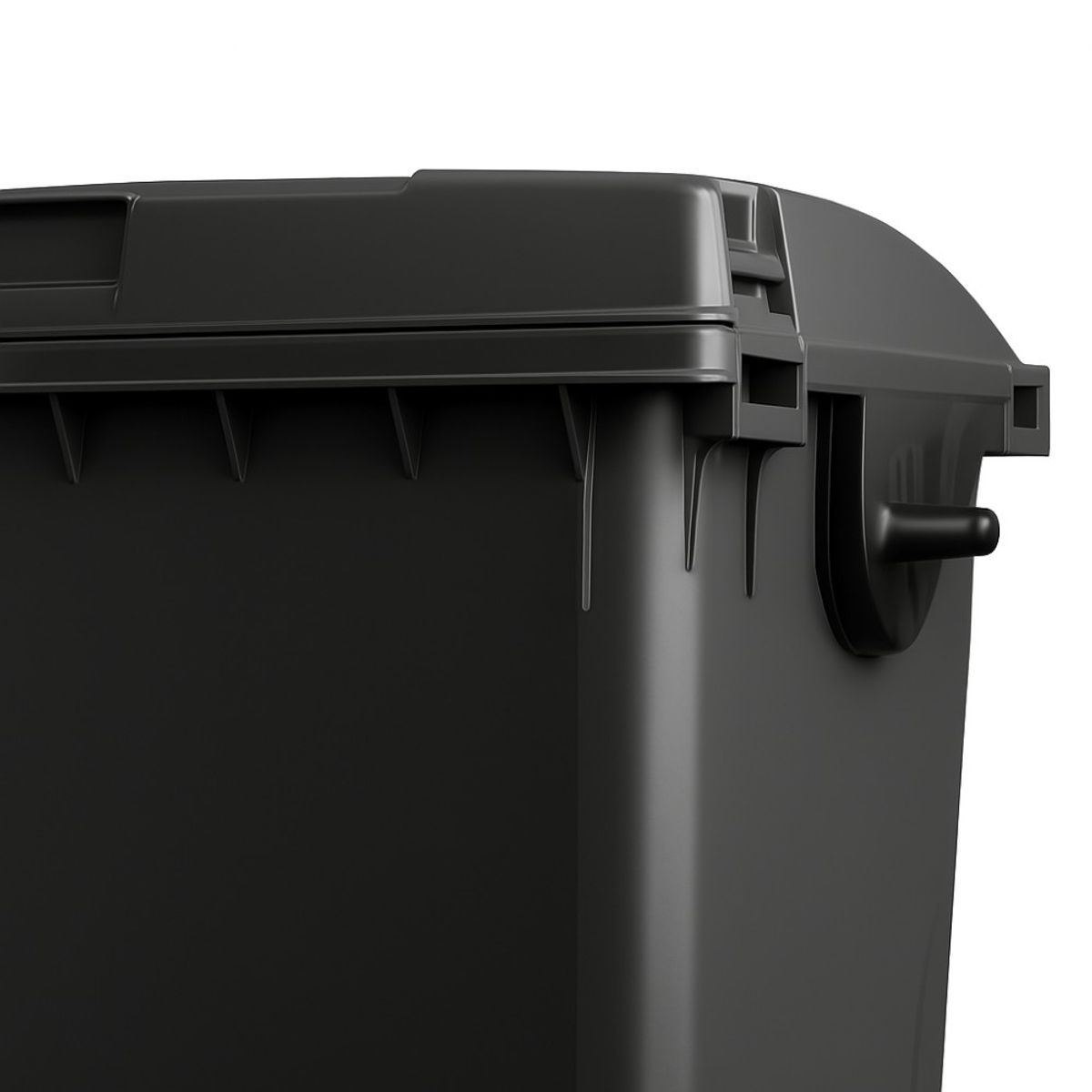 GENERICO - Contenedor de basura CDR con Ruedas 1100 Litros Negro