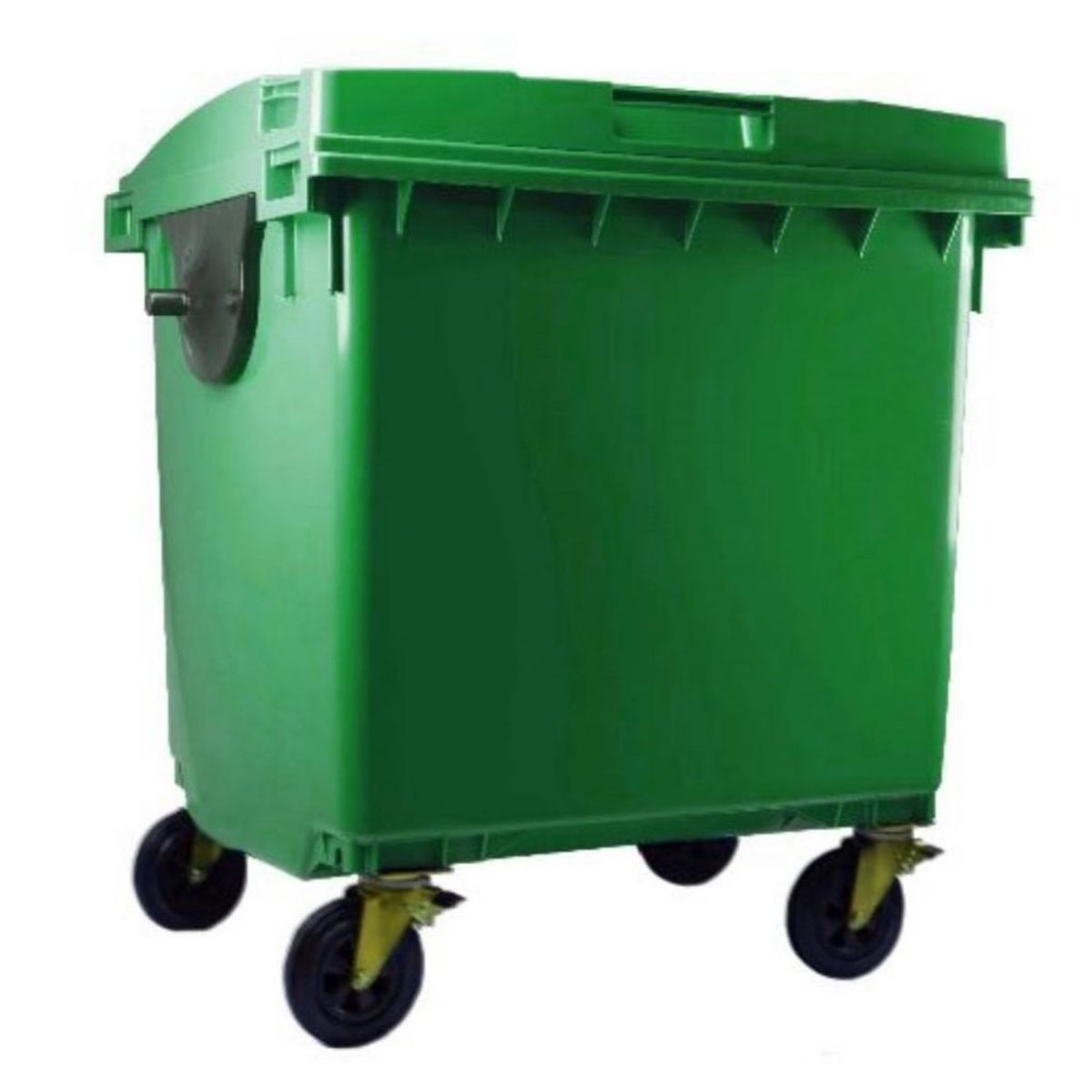 GENERICO - Contenedor de basura CDR con Ruedas 1100 Litros Verde