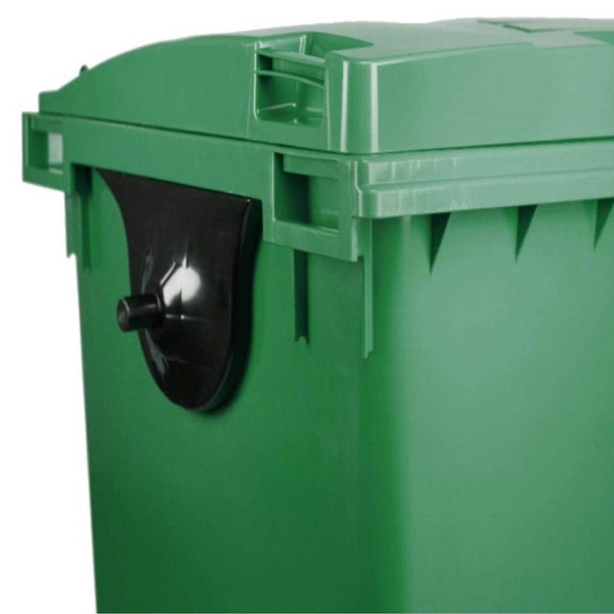 GENERICO - Contenedor de basura CDR con Ruedas 1100 Litros Verde