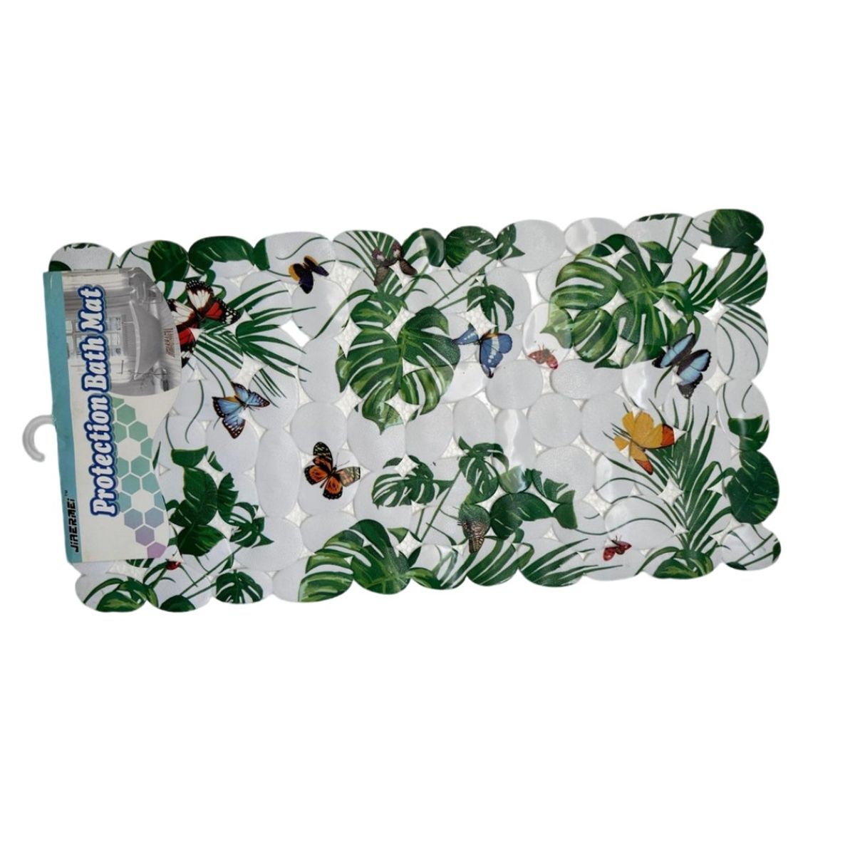 DISTRIONLINE - Tapete de Baño Distrionline FOMMY Rectangular 60x40 cm diseño mariposas