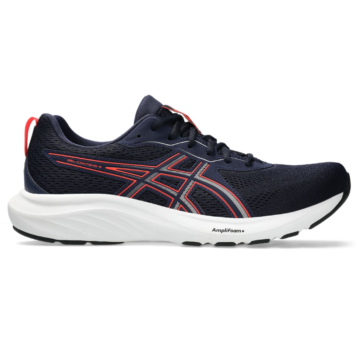 ASICS - Tenis Asics Gel-Contend 9 Running Hombre-Azul Oscuro/Rojo