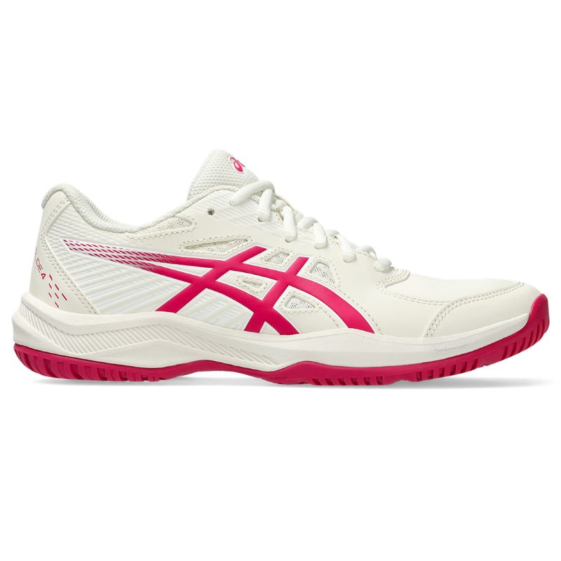 ASICS - Tenis Asics Court Slide 4 Cps Mujer-Blanco/Fucsia