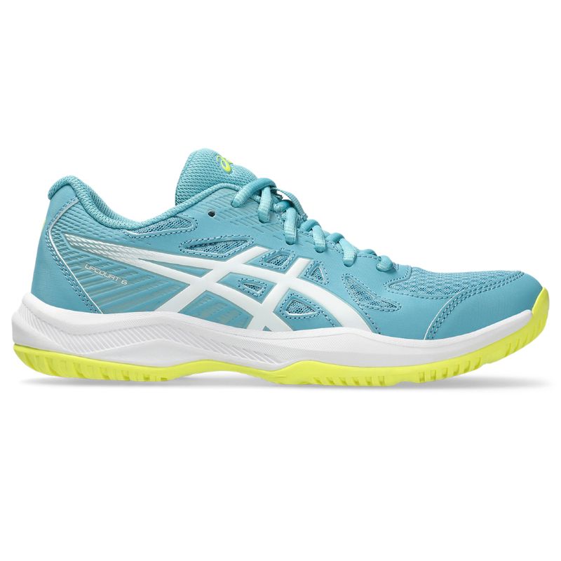 ASICS - Tenis Asics Upcourt 6 Cps Mujer-Azul Celeste/Blanco