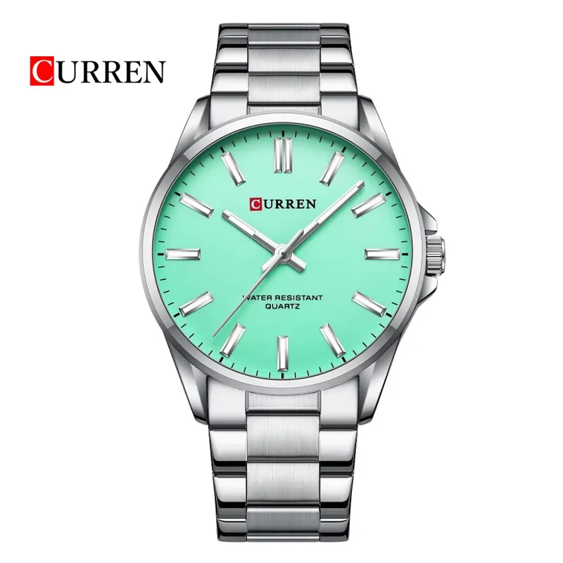 CURREN - Reloj CURREN 9090 Elegante Para Hombre - Turquesa