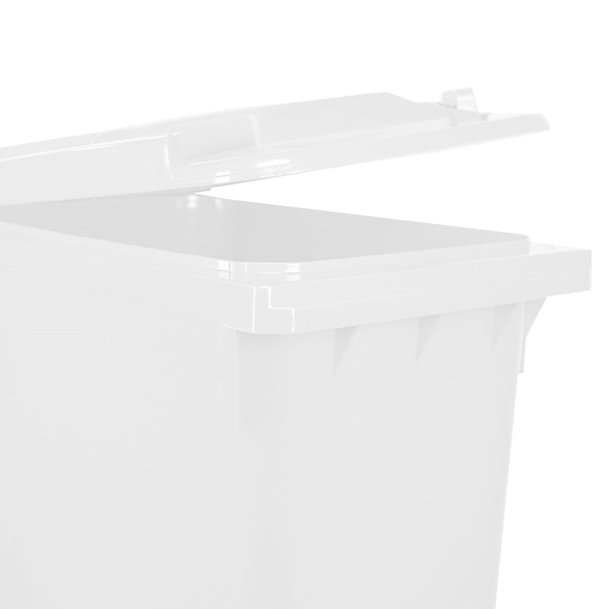 GENERICO - Contenedor de basura CDR con Ruedas 360 Litros Blanco