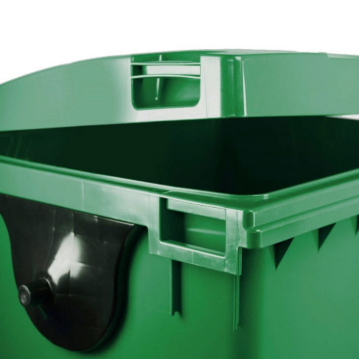 GENERICO - Contenedor de basura CDR con Ruedas 660 Litros Verde