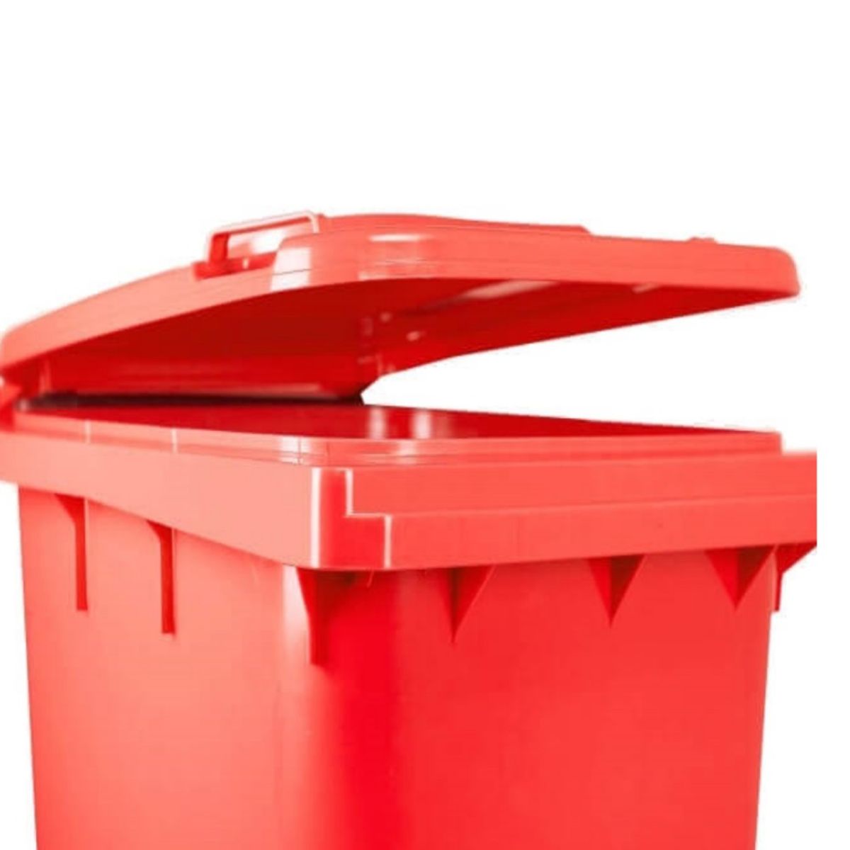 GENERICO - Contenedor de basura CDR con Ruedas 240 Litros Rojo