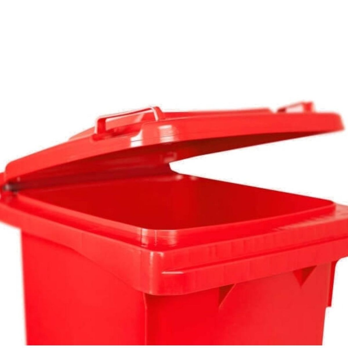 GENERICO - Contenedor de basura CDR con Ruedas 120 Litros Rojo