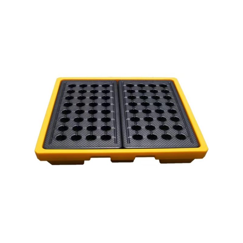 GENERICO - Estiba Antiderrame CDR 4 Posiciones 130x130x15cm 150 Litros