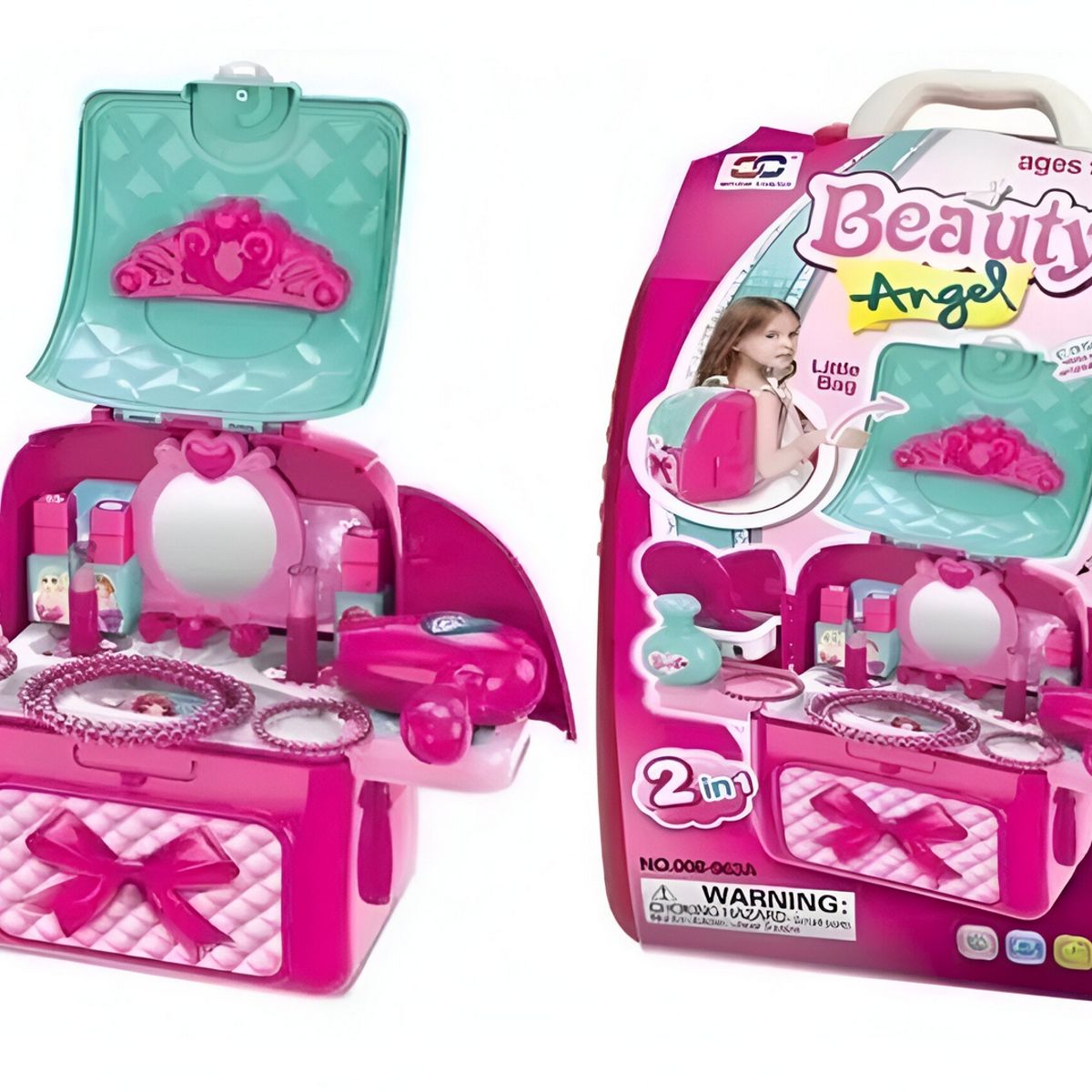 GENERICO - Set Belleza Maleta Bolso Tocador Mesa Juguete Niñas Niñas