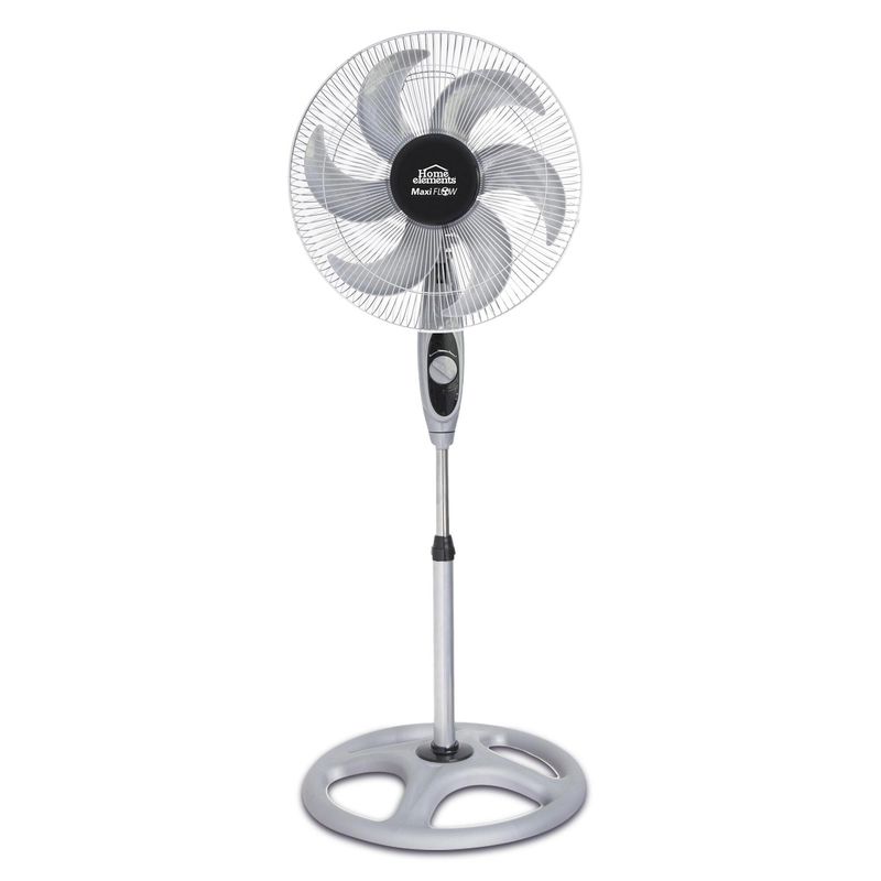 HOME ELEMENTS - Ventilador Pedestal 18 Gris - Maxi Flow Elite