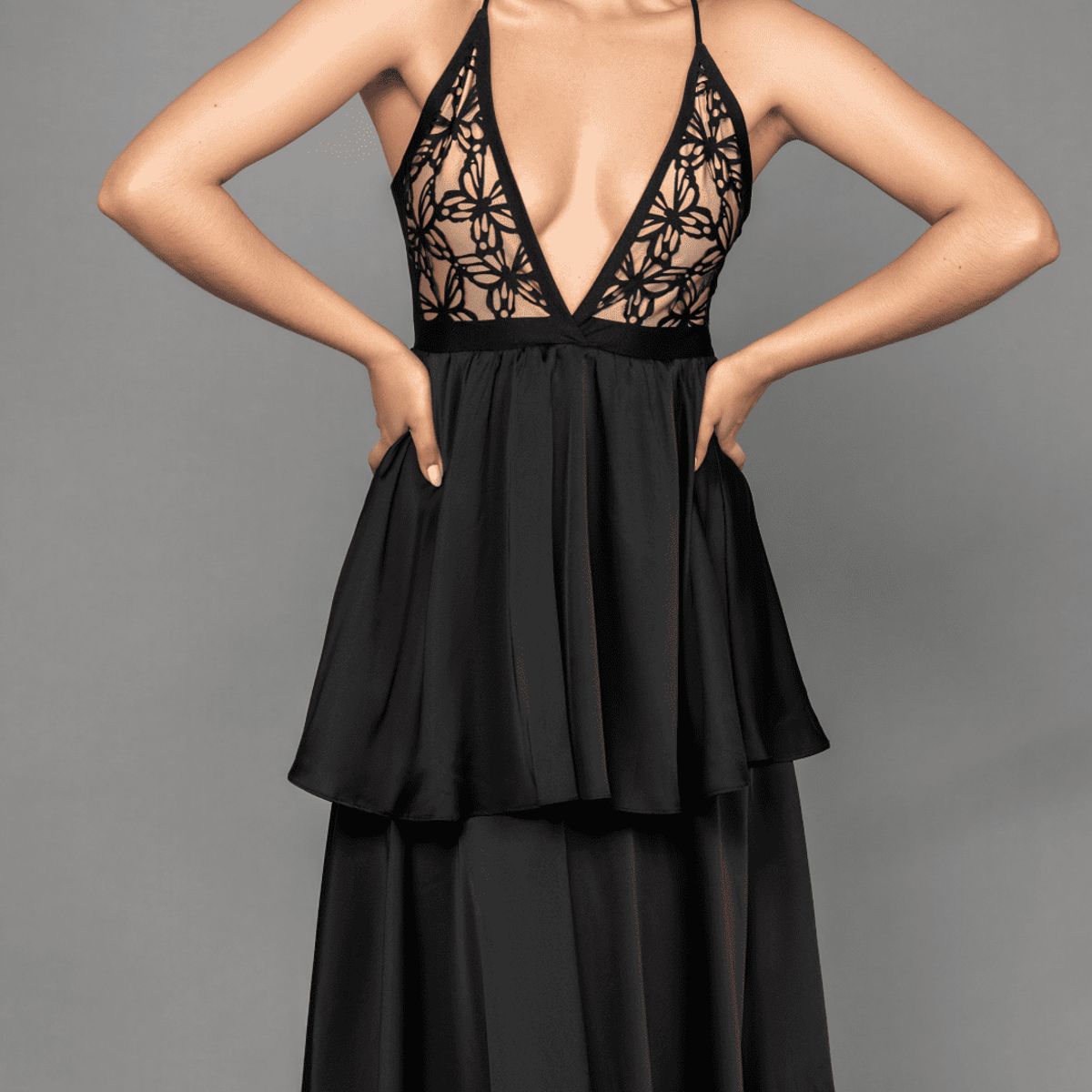 MARAMAR - VESTIDO LARGO CON BOLEROS