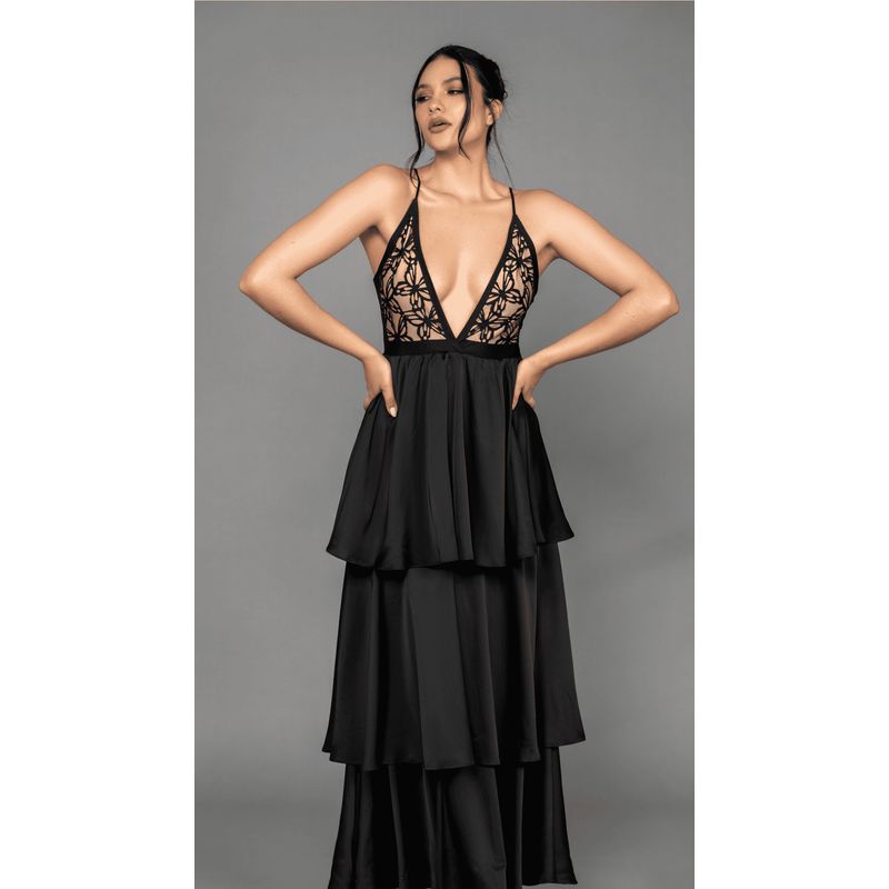 MARAMAR - VESTIDO LARGO CON BOLEROS