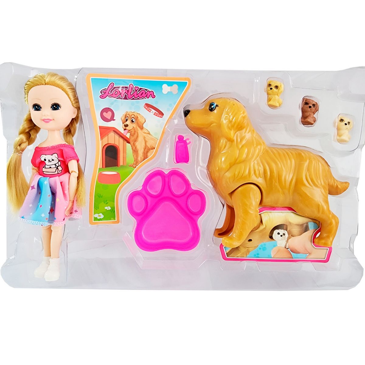 GENERICO - Muñeca Accesorios Mascota Mini Juguete Niñas Interactivo