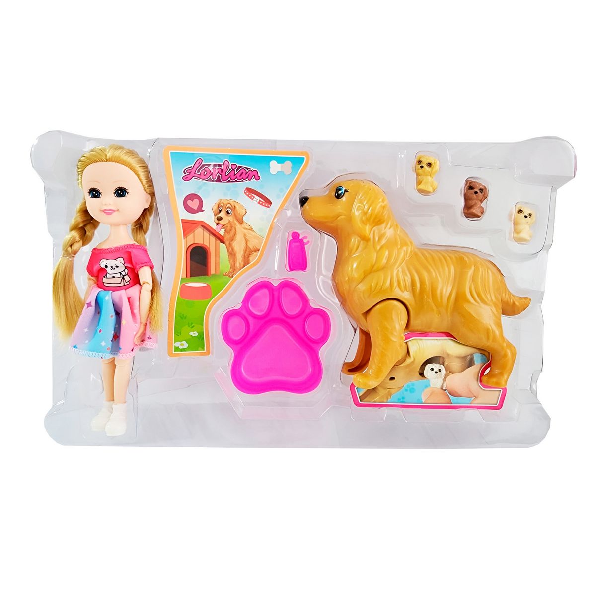 GENERICO - Muñeca Accesorios Mascota Mini Juguete Niñas Interactivo