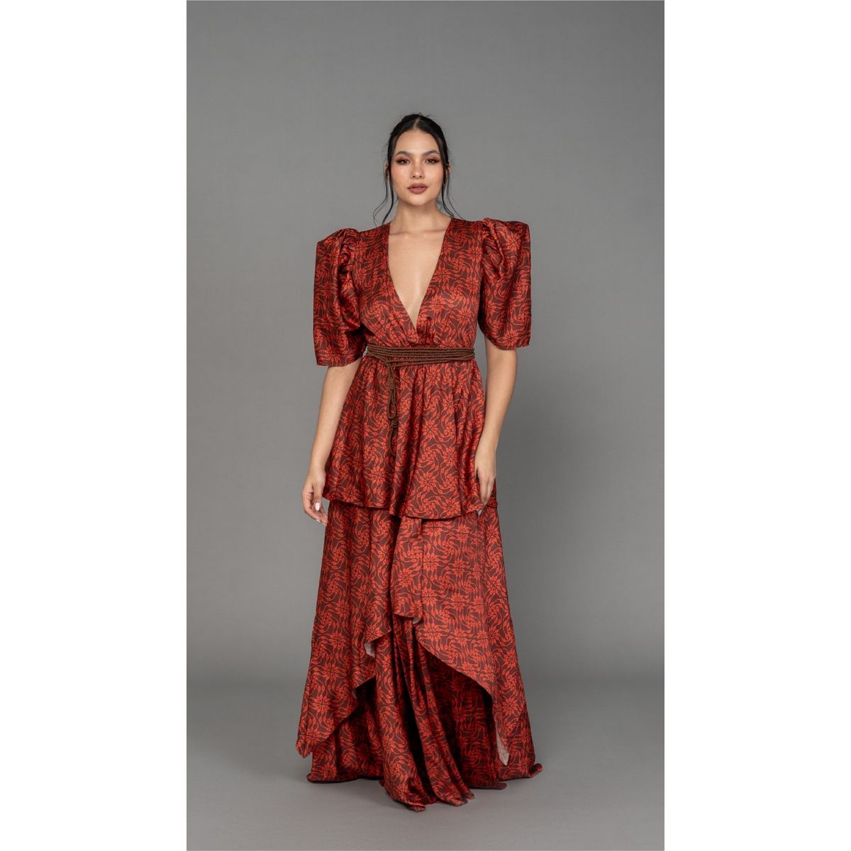 MARAMAR - VESTIDO LARGO FLECOS