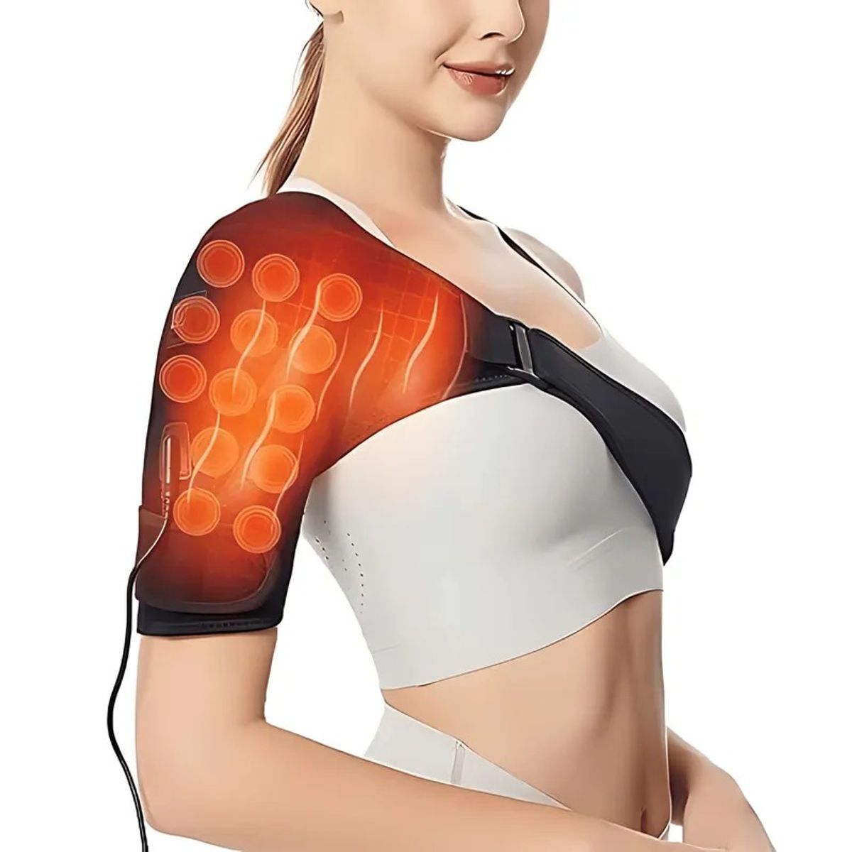 GENERICO - Almohadilla Térmica Soporte Hombros Hombrera Calor Ortopédica