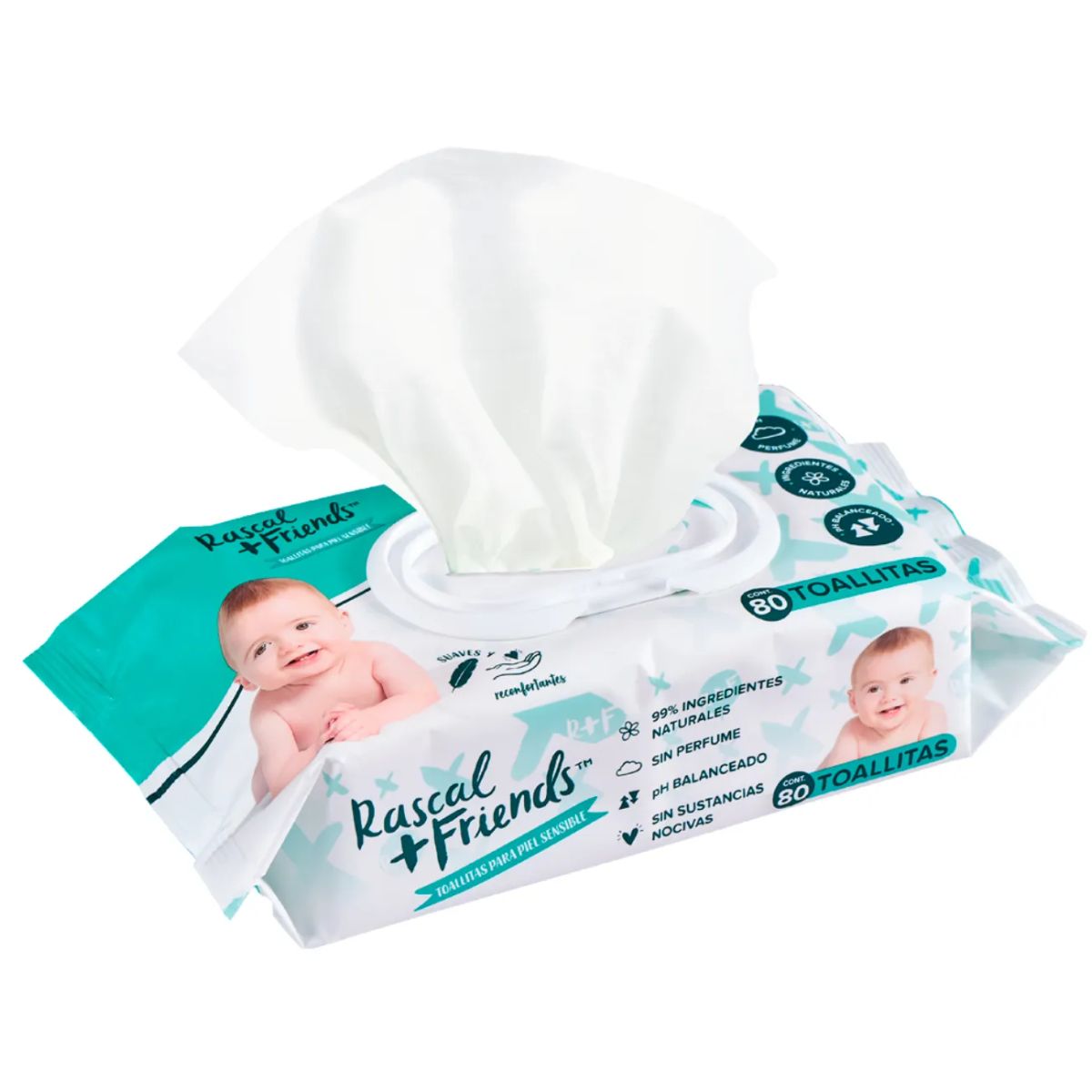 MINISTRY OF RASCALS - Pañitos Húmedos Premium Rascal Friends Piel Sencible