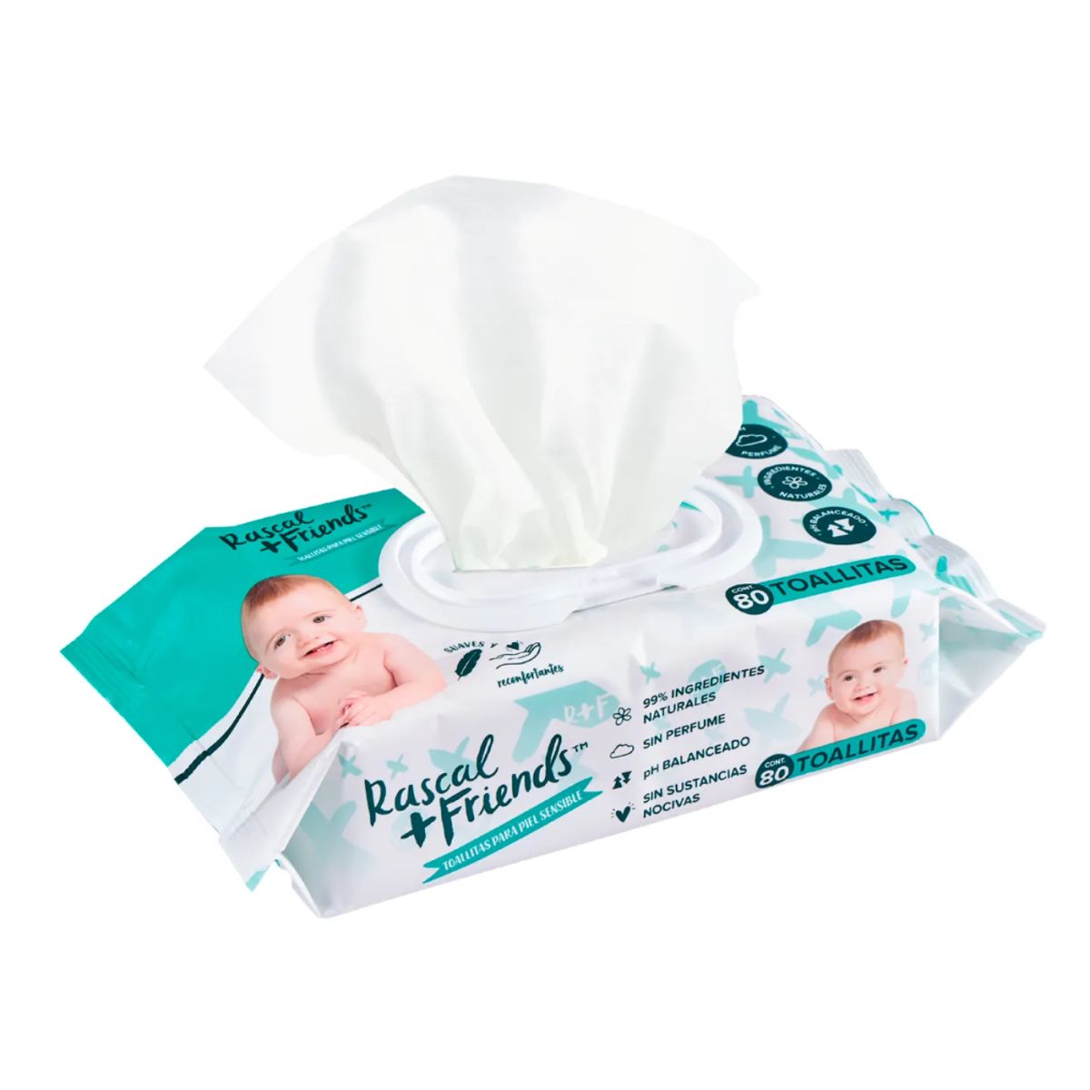 MINISTRY OF RASCALS - Pañitos Húmedos Premium Rascal Friends Piel Sencible
