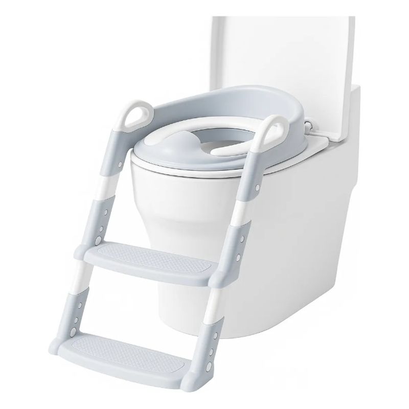 FRAGOLA KIDS - Vasenilla Escalera Baño Entrenamiento Inodoro Niño Niña  Gris