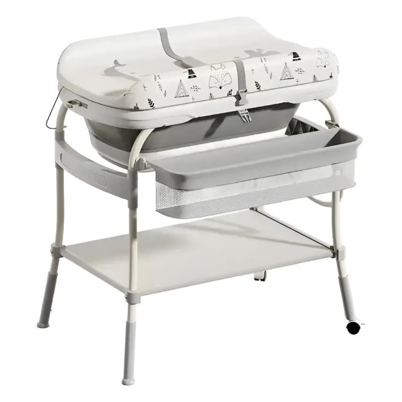 FRAGOLA KIDS - Bañera Bebe Con Cambiador Soporte Niño Niña Termometro