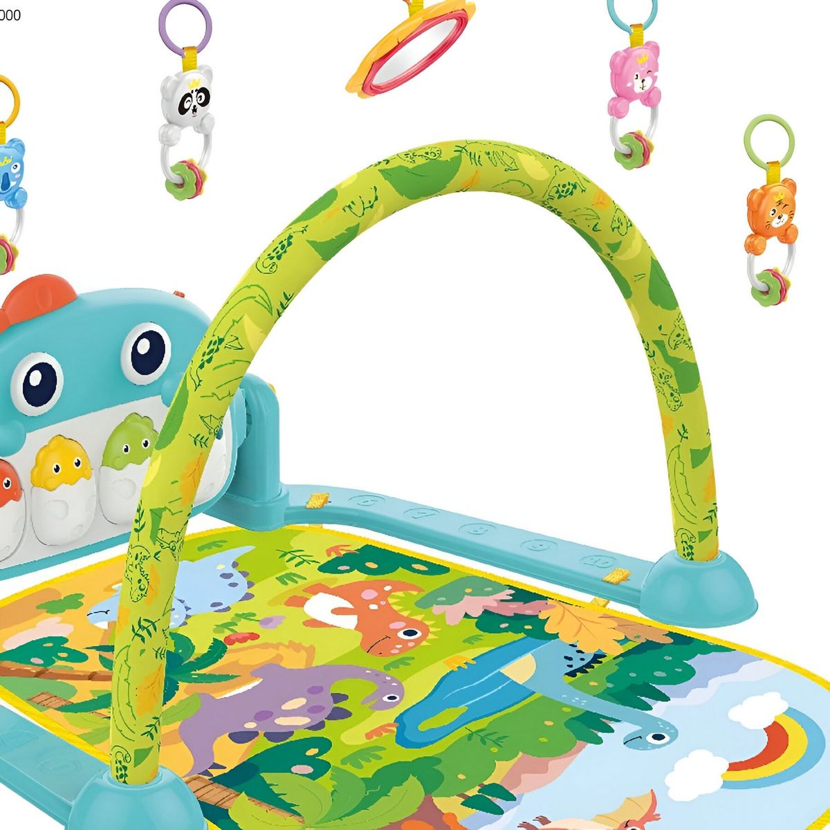 GENERICO - Gimnasio Piano Fitness Tapete Sonajero Dinosaurios Musical