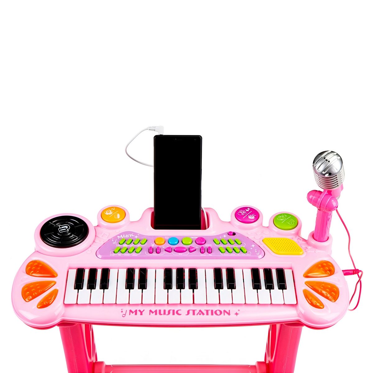 GENERICO - Piano Organeta Teclado Musical Mesa Interactivo + Tabure