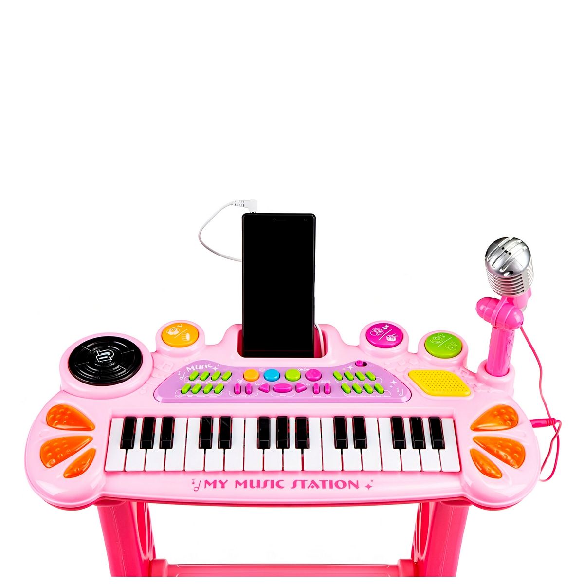 GENERICO - Piano Organeta Teclado Musical Mesa Interactivo + Tabure