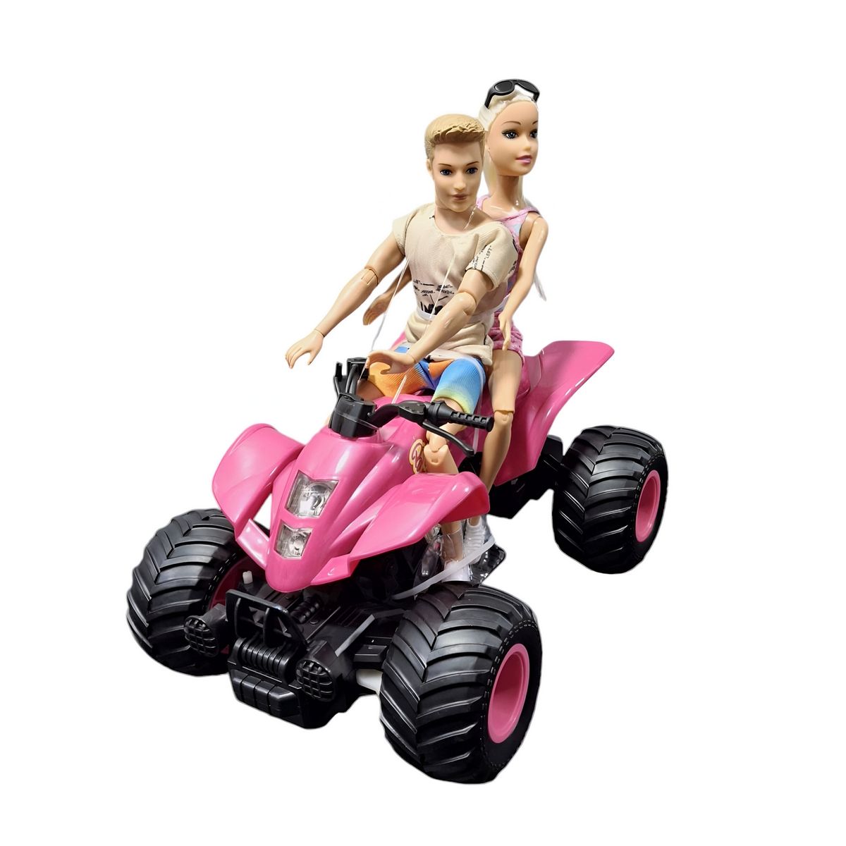 GENERICO - Cuatrimoto Recargable Muñeca Muñeco Control Remoto + Bateria