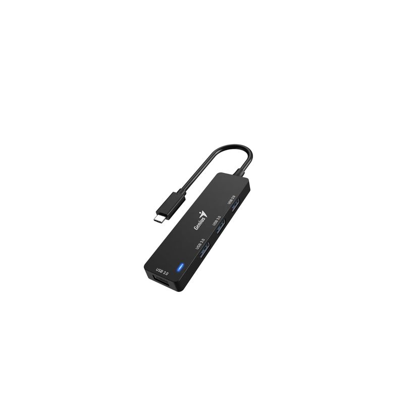 GENIUS ACCESORIOS  DE  TECNOLOGIA - Hub Usb 3.0 Genius Uh-400 De 4 Puertos Color Negro