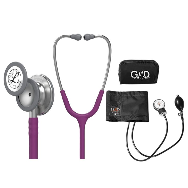 LITTMANN - Fonendoscopio Littmann Classic 3 Plum 5831 + Tensiometro Gmd + Regalo