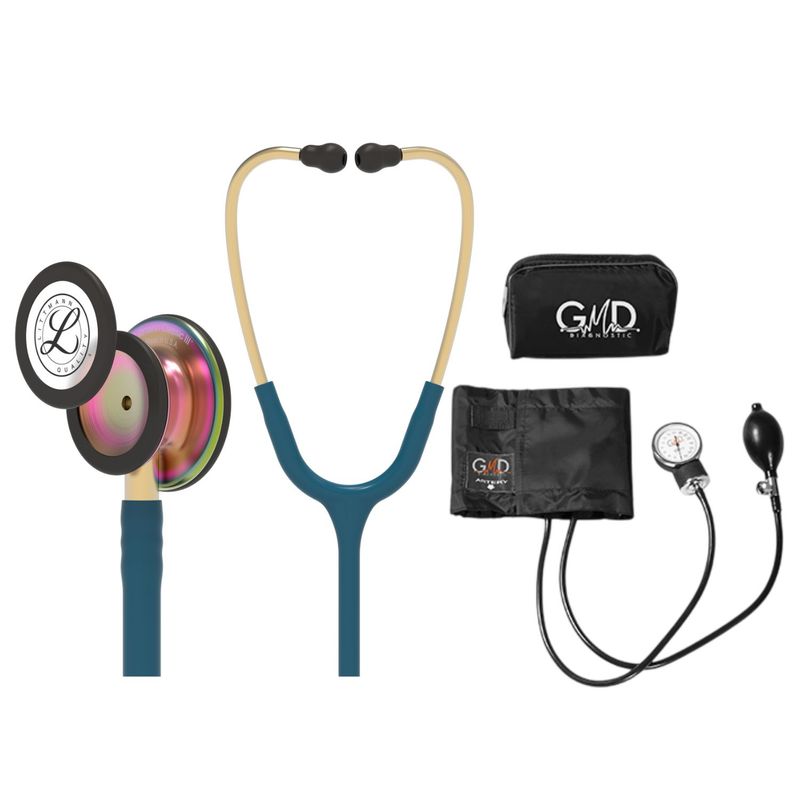 LITTMANN - Fonendoscopio Littmann Classic 3 Caribbean Rainbow 5807 + Tensiometro Gmd + Regalo