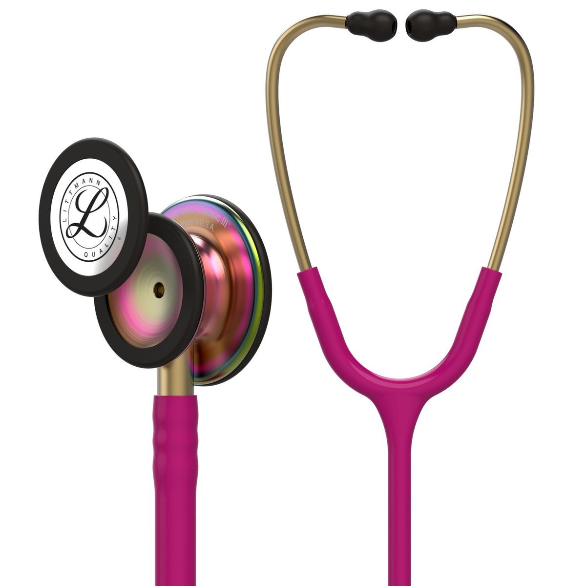 LITTMANN - Fonendoscopio Littmann Classic 3 Raspberry Rainbow 5806 + Tensiometro Gmd + Regalo