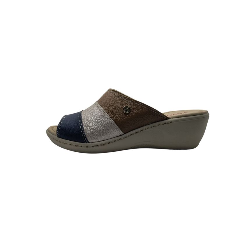 CALZADO ROMULO - Romulo Sandalia Dama 5029 Azul x Cafe x Beige
