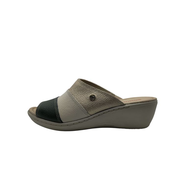 CALZADO ROMULO - Romulo Sandalia Dama 5029 Verde x Beige x Dorado