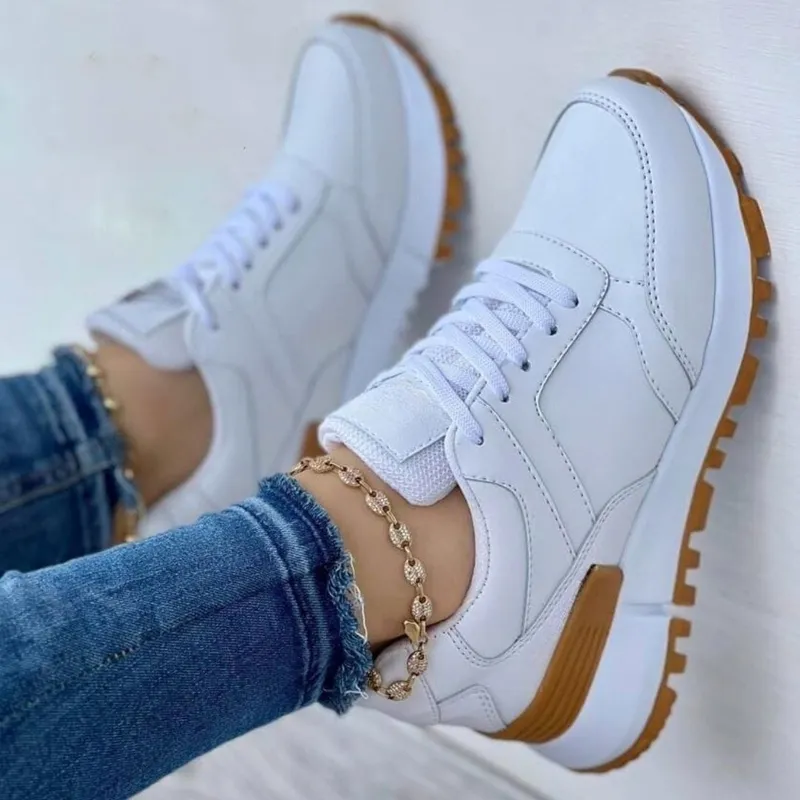 NACIONAL - Tenis Blanco Dama Zapatillas Zapatos Mujer Lindos Moda Casual