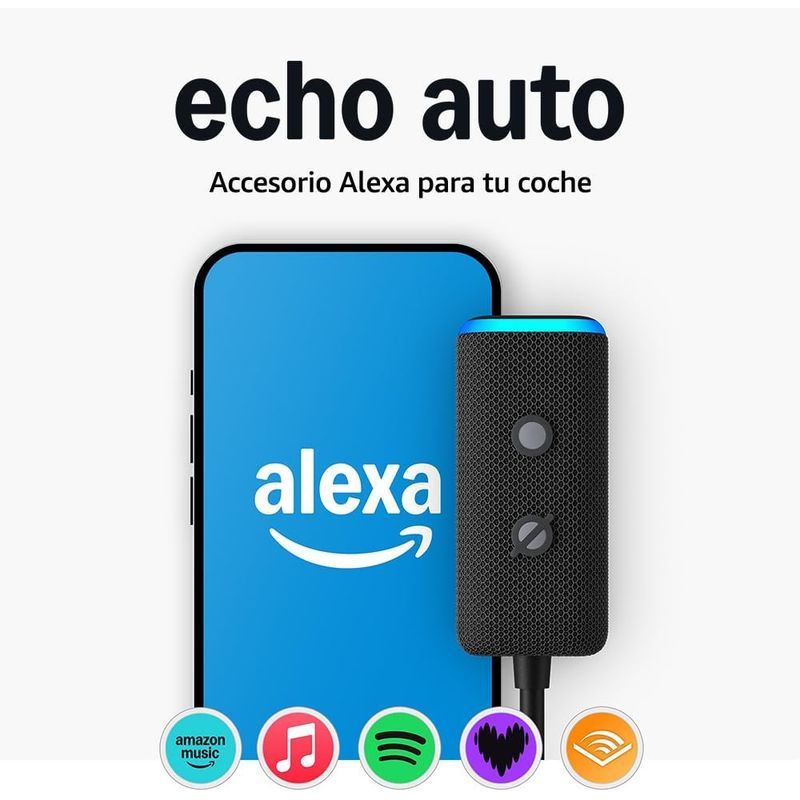AMAZON - Amazon Echo Auto 2 Generación Lleva a Alexa en tu Vehículo