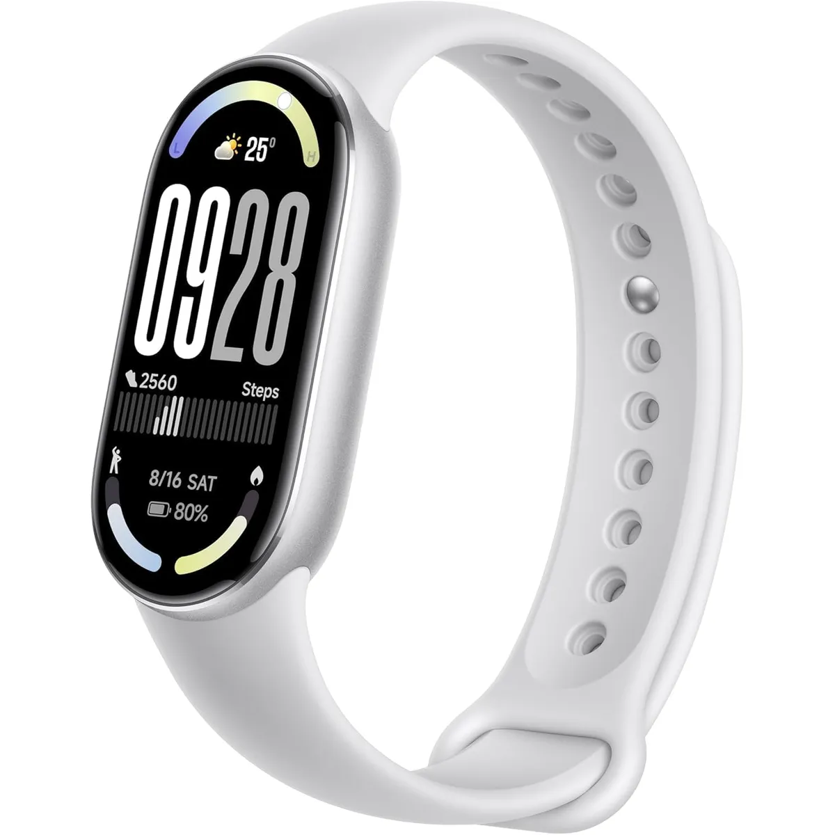 XIAOMI - SmartBand Xiaomi Smart Band 10 Plata 1.7 pulgadas