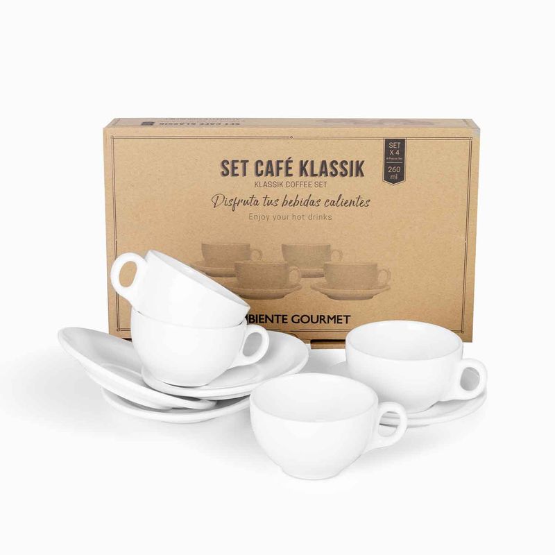 AMBIENTE GOURMET - Set cafe klassik setx4
