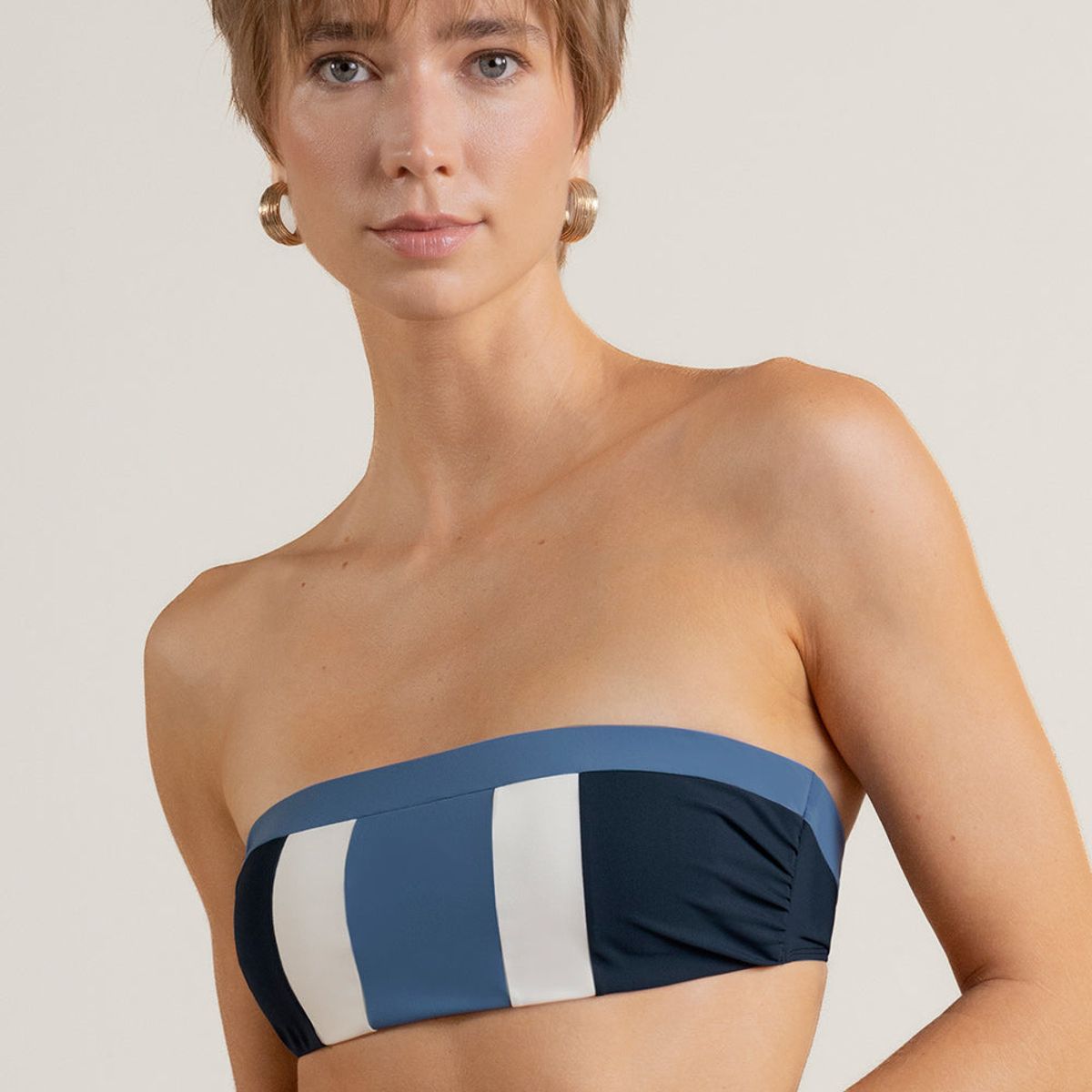 TOUCHE BALNEAIRE - Top Bandeau de Playa Dama Marca Touche Balneaire Ref 0B19053