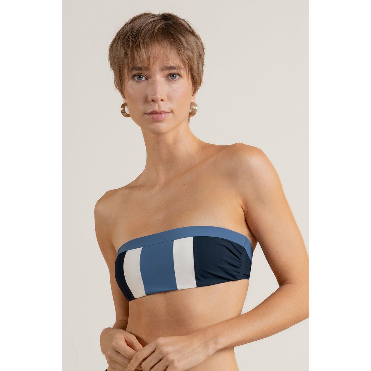 TOUCHE BALNEAIRE - Top Bandeau de Playa Dama Marca Touche Balneaire Ref 0B19053