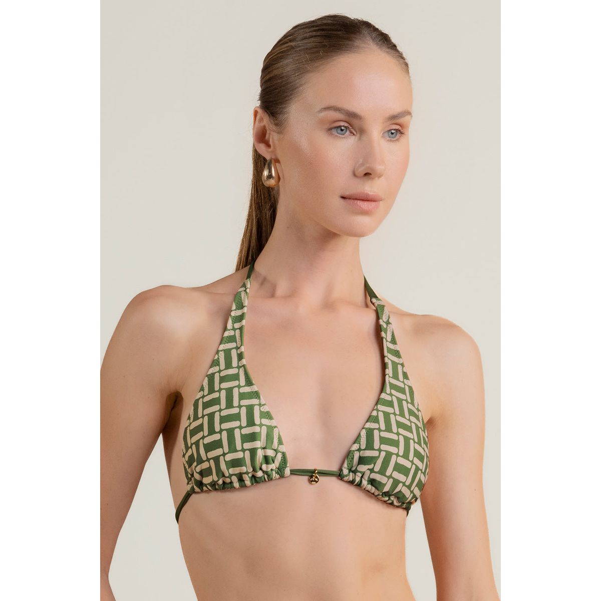 TOUCHE BALNEAIRE - Top Triangulo Mediano de Playa Dama Marca Touche Balneaire Ref 0B23053