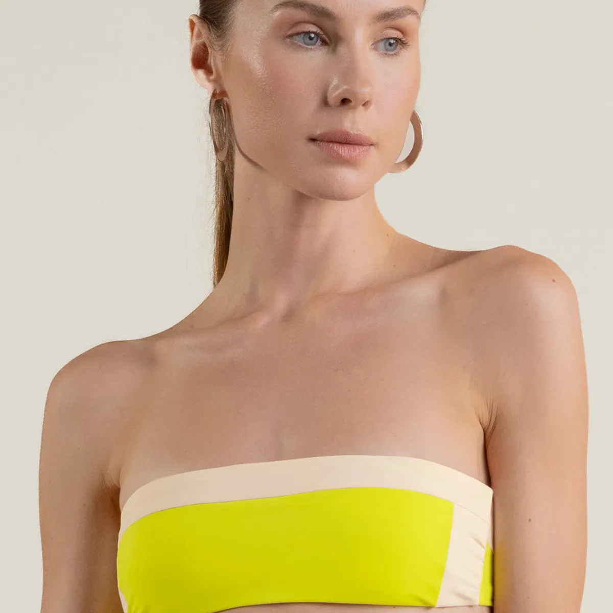TOUCHE BALNEAIRE - Top Bandeau de Playa Dama Marca Touche Balneaire Ref 0B29053